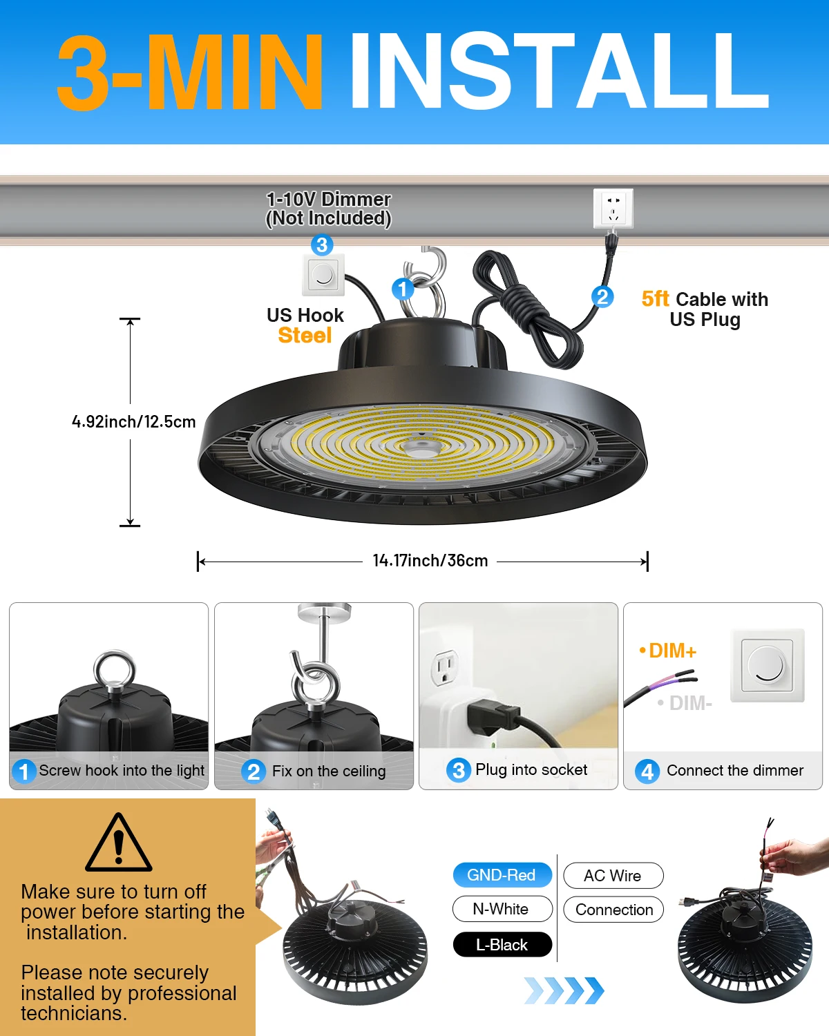 High Quality Commercial IP65 Waterproof High Bay Light 100W 150W 200W 240W Led Wearhouse Lights