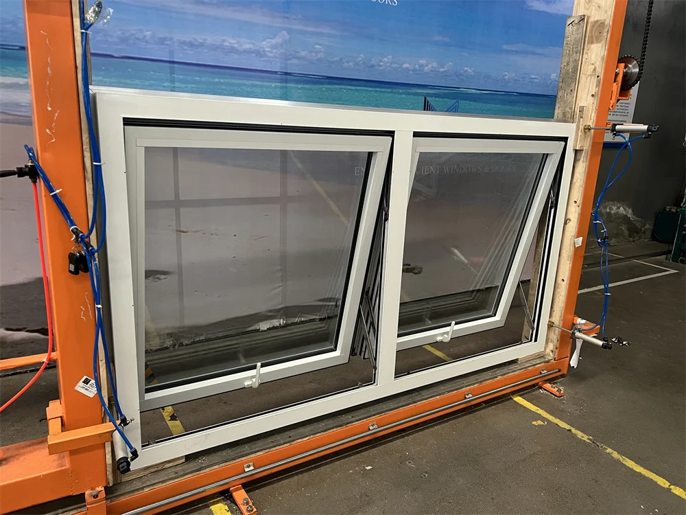 Minglei USA Standard Triple Glazed Window Thermal Break Aluminum windows Awning Window