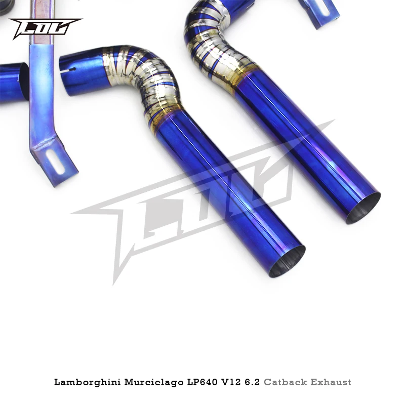 Tuning Catback Exhaust For Lamborghini Murcielago LP620/LP640/LP670 V12 6.2 2006-2016 Titanium Exhaust Muffler Escape system