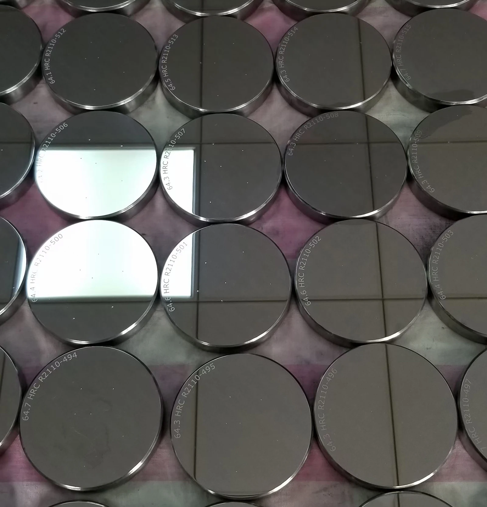 DTEC Superficial Rockwell Hardness Testing Block,,HRN,HRT Scale,Foursquare and Circular Type