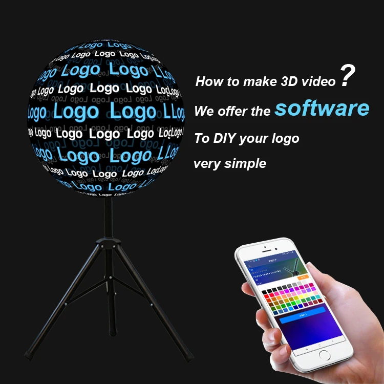 G100 Advertising 3D Hologram Fan Holographic Projector 3D Holographic Display