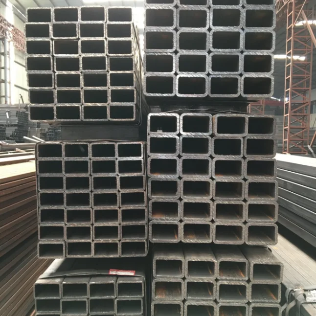 Q235B square rectangular welded steel tubes pipes hollow section 100x50x5 prices