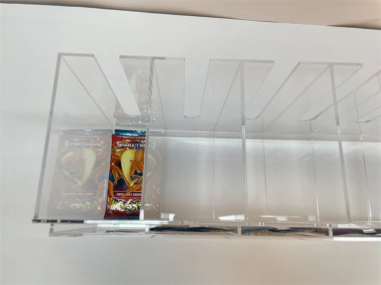 Acrylic Booster Pack Dispenser 6 Slot TCG Packs Booster Cards Pack Dispenser