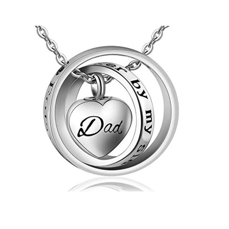 new creative custom Stainless Steel love heart  Czech diamond crystal openable cremation urn pendant souvenir Christmas