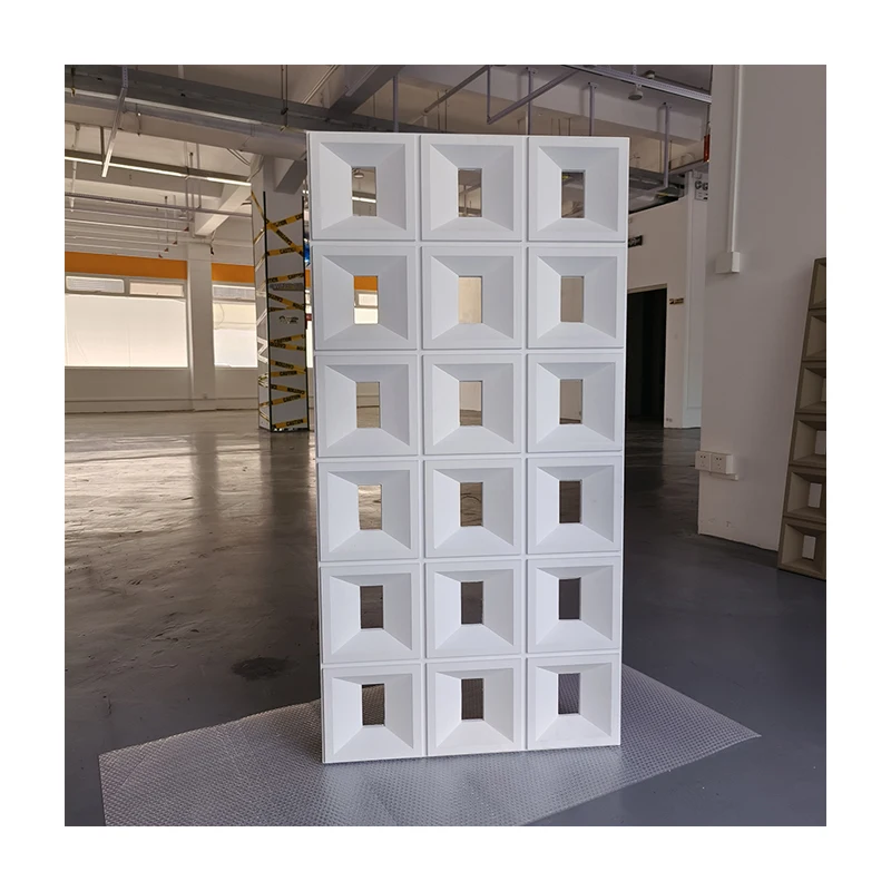 Light weight PU Cement component Single and double face polyurethane Hollow brick background wall decor Easy to install