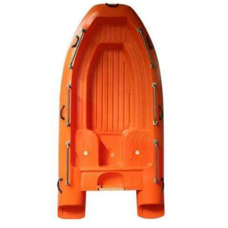 River Cruising Boat Polyethyiene Rescue Boat Rigid Hull PE Plastic Outboard Motor (1600440725660)