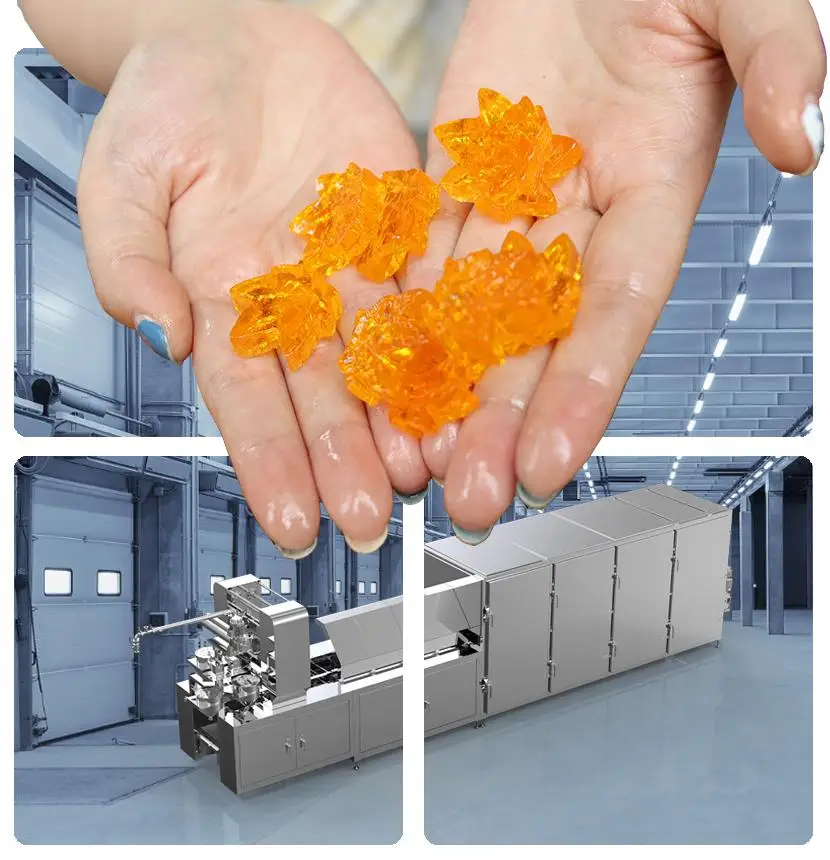 Automatic Jelly Bear Gummy Candy Bear Depositor Make Machine Jelly Depositing Machine Production Line Small Gummy Making Machine