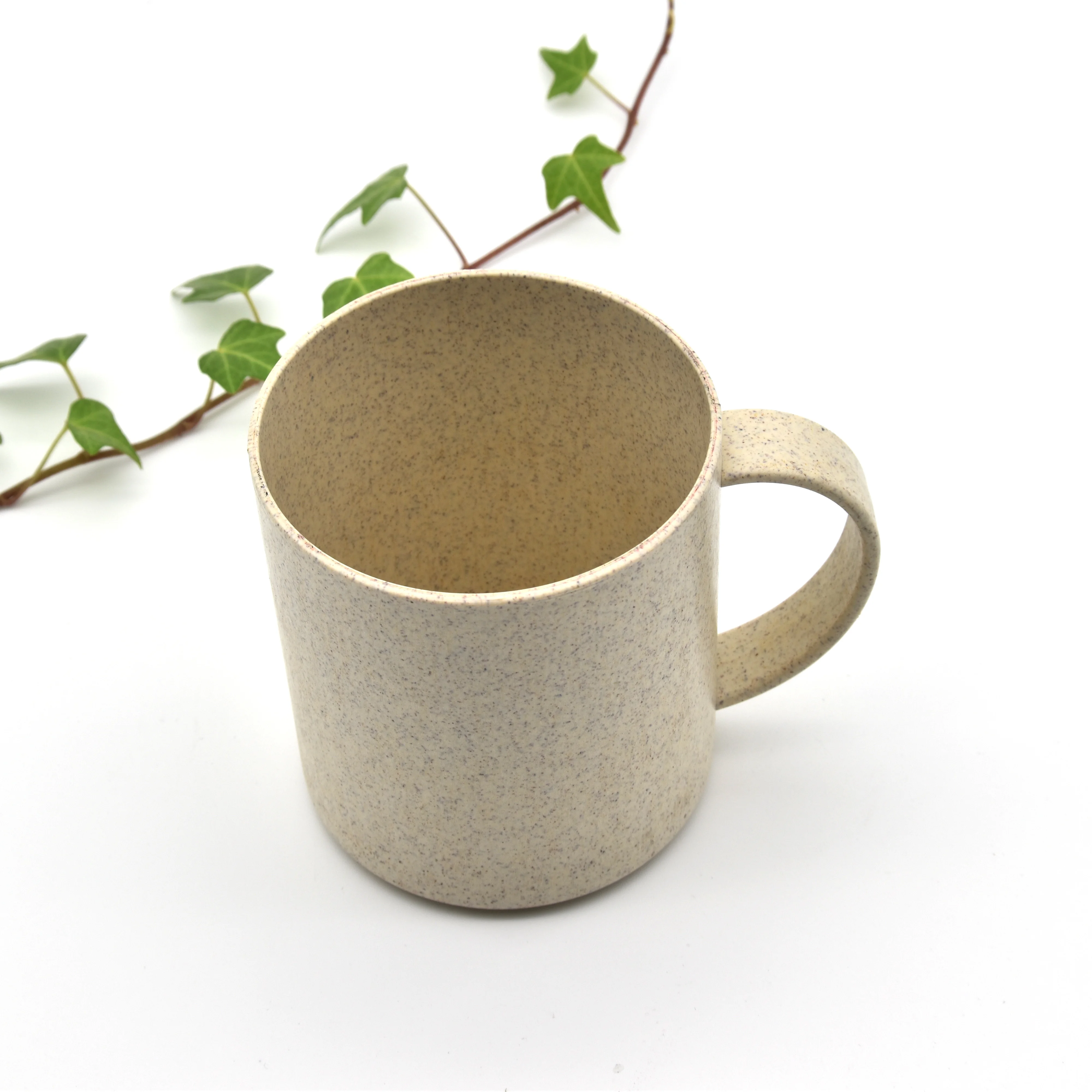 New selling biodegradable eco friendly custom wheat-straw cup with handle