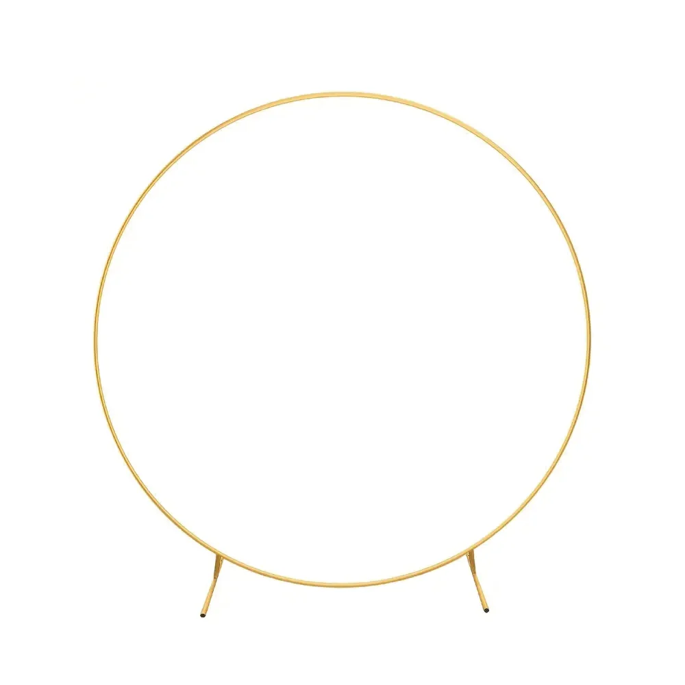 Factory 6 Ft Round Metal Ballon Arch Kit Ceremony Backdrop Stand Circle Balloon wedding backdrop arch For Wedding birthday Event