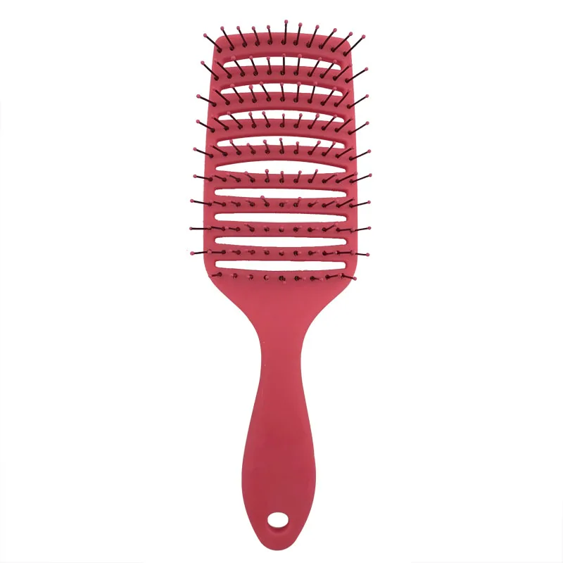 
Amazon Top Seller 2019 OEM Plastic Vent Speed Dry Hair Brush With Ribs Shape 