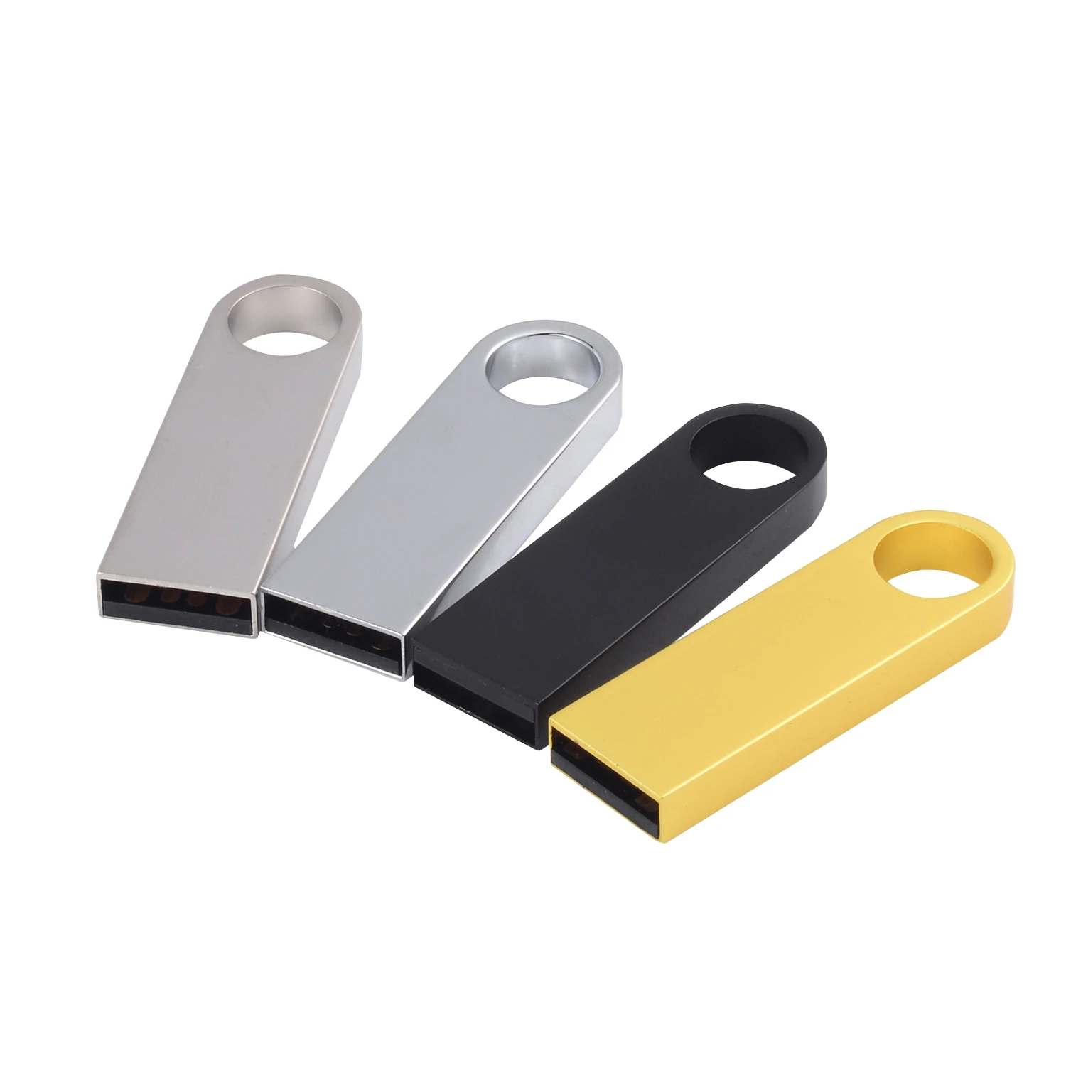 Custom Logo Portable Mini Metal Usb Stick 64 GB 32GB 16GB 8GB 4GB Memory Personalized Stick USB 3.0 Flash Drive