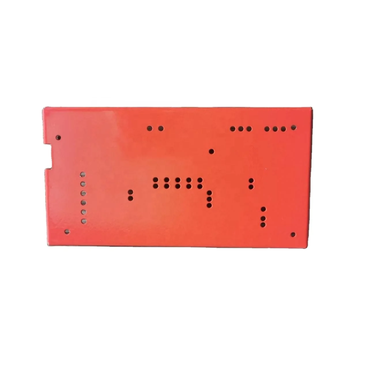 Custom Sheet Metal red powder coated Stamping Parts Metal Stamping Bracket Sheet Metal Fabrication