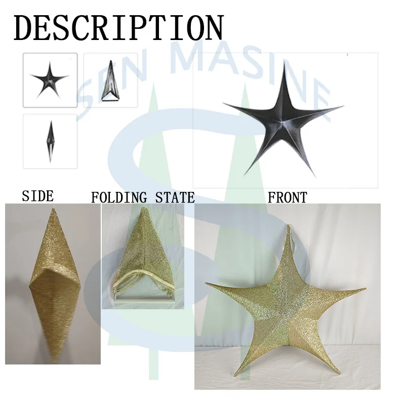 Рождественское украшение Рождественская подвесная Складная звезда для дома улицы праздника Рождественский