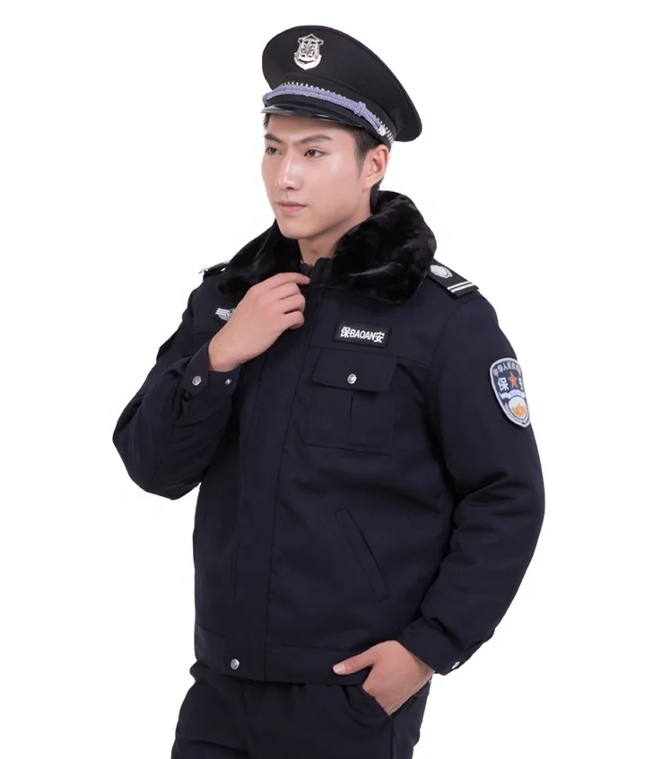Customized Security Guard Winter Jacket Outerwear Multi Pockets Windproof Safety Security Winter Jackets