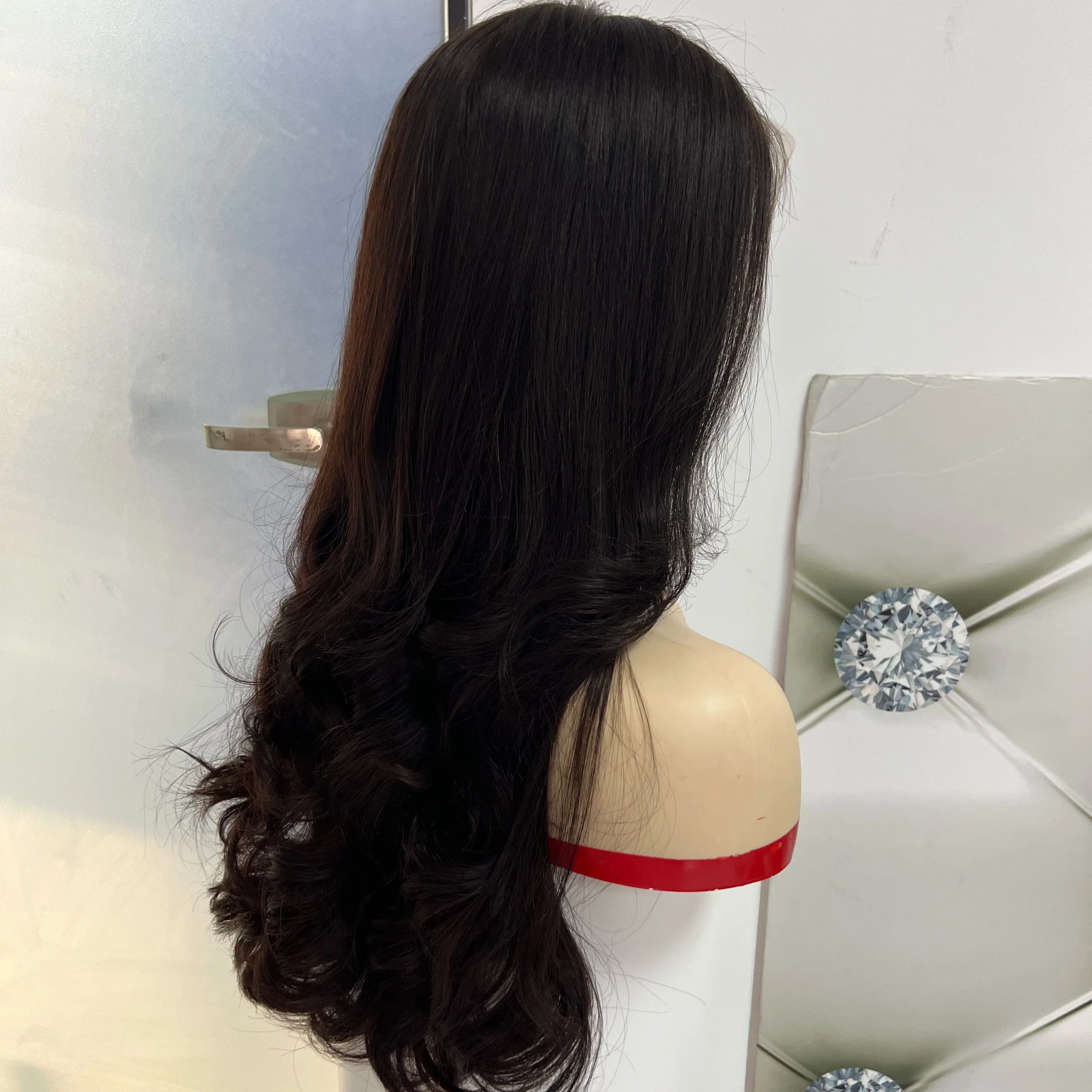 Wholesale 13x4 Lace Frontal Wigs Brazilian Hair Wigs Human Hair Vendors Double Drawn Wigs Layered Hair Style