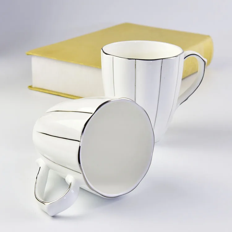 Flypeak New Arrival 380ml Nordic Ceramic Coffee Mug Cup Personalized Pumpkin Ceramic Cup Drawing Handle Coffee Mug