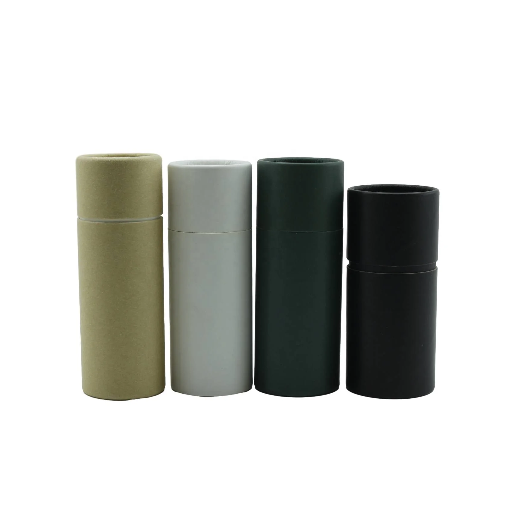 eco friendly biodegradable gift kraft custom OEM colorful white black food cookie spice tea paper tube packaging cylinder