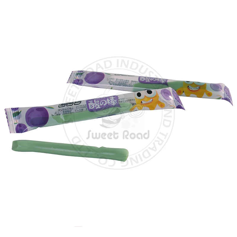 Fruit Flavors Sour Chewy Candy Soft Toffee Candy Sweet Confectionery