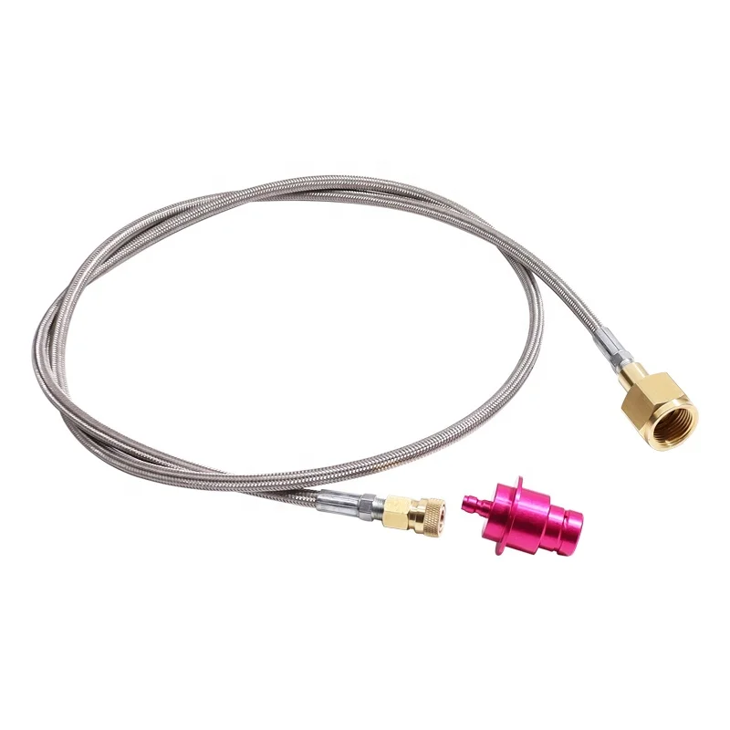 1.5m Soda Water Cylinder Soda Maker Stream DUO Terra Art Quick Disconnect to External Co2 Tank Adapter & Hose Kit W/QD Connector