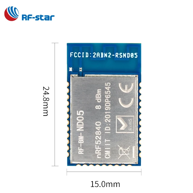 FCC Long range nordic nrf52840 remote rf transceiver module 2.4GHz ZigBee Thread module 8dBm for home automation