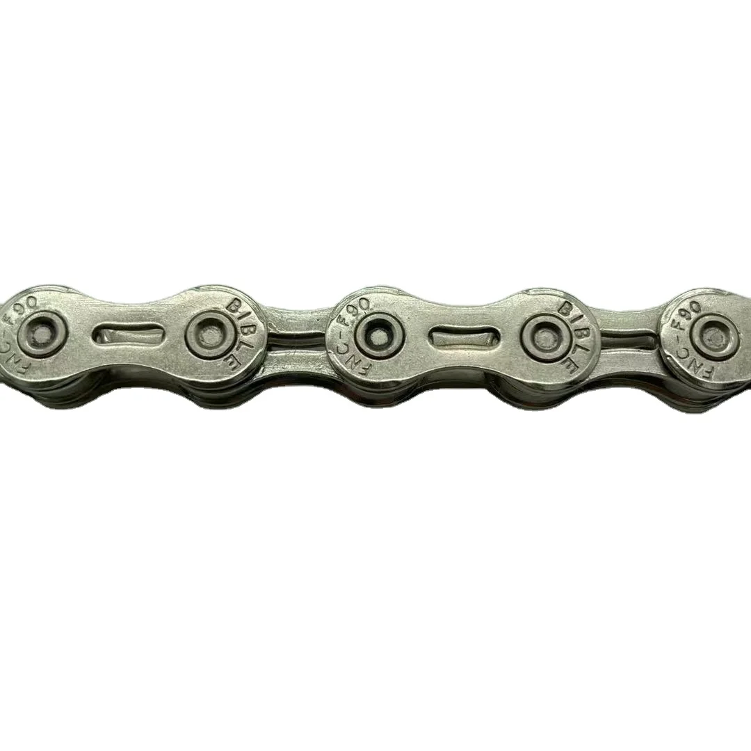 stock silvery half hollow 9 speed antirust stainless steel bike bicycle chain