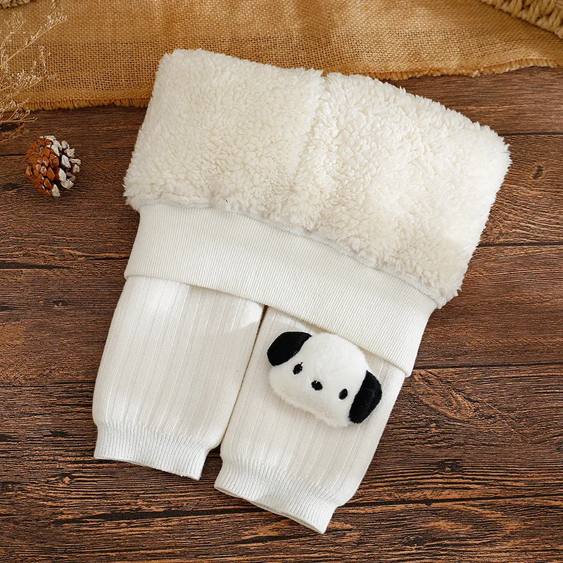 Высококачественные колготки с большими задицами теплые штаны однотонные вязаные Мультяшные животные 3D для малышей мягкий пол дома