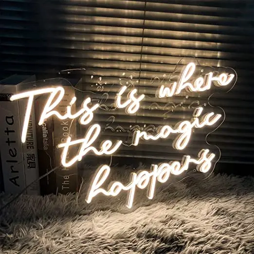 GIGO  custom Business Logo and Custom Text LED Neon Sign, neon Flex Led Neon Light Sign Led Logo