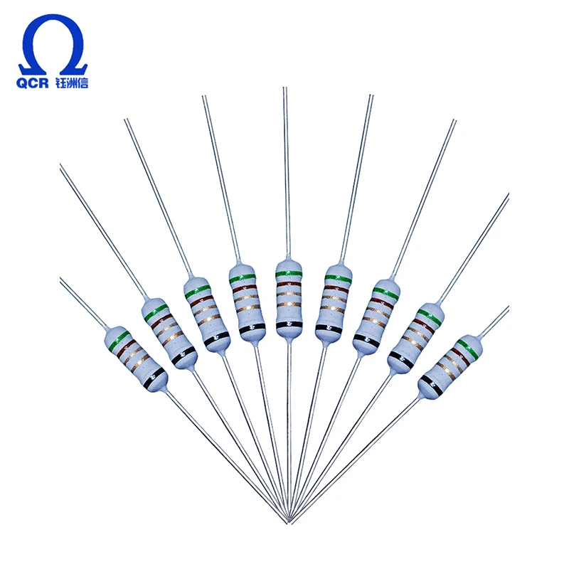 
QCR half a short-circuit FKN 1/2 watt 15 ohm wirewound fusible shunt resistor with non-flame encapsulant 