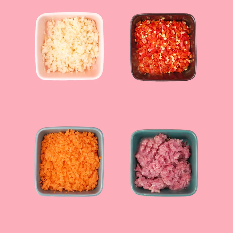 usb rechargeable vegetable crusher press meat fruit processor for baby food garlic chili  bones mincer manual meat grinder