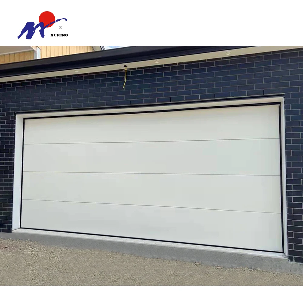 Электрическая секционная Современная Бытовая Автоматическая гаражная дверь из нержавеющей стали