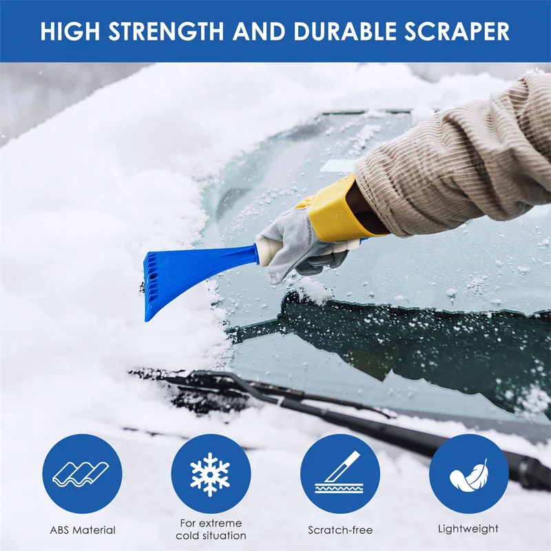 Wholesale Ice Snow Frost Removal Scraper Plastic Handheld Car Windshield Ice Scraper