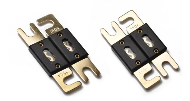 Gold Plated Car Audio ANL Flat Fuse 100A150A200A250A300A Auto Electrical Fuse ANL for Marine Electronic