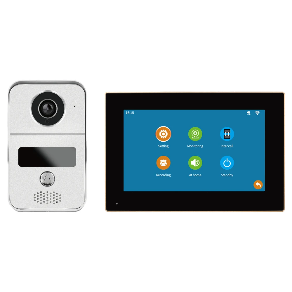 Tuya 10 inch Wifi Intercom Monitor 1080P Video Phone Door Bell Motion Detection Video Record Big Screen Smart  Intercom System