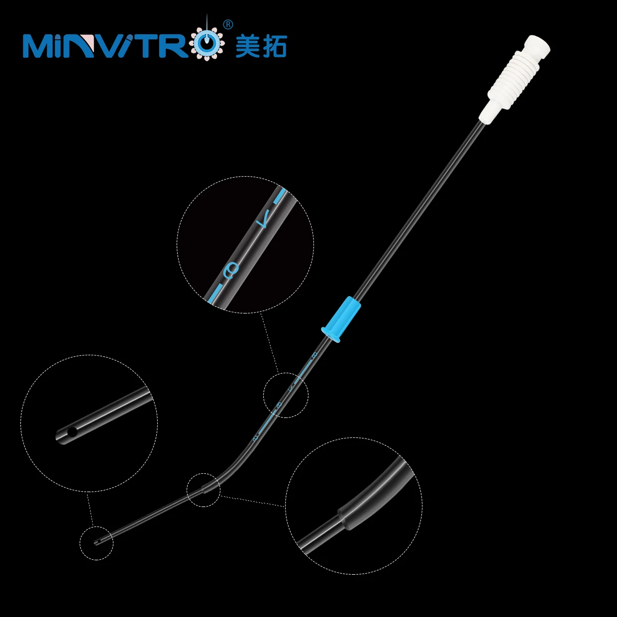 Human Sperm Transfer Catheter Artificial Insemination Catheter Assisted Reproduction IUI Catheter