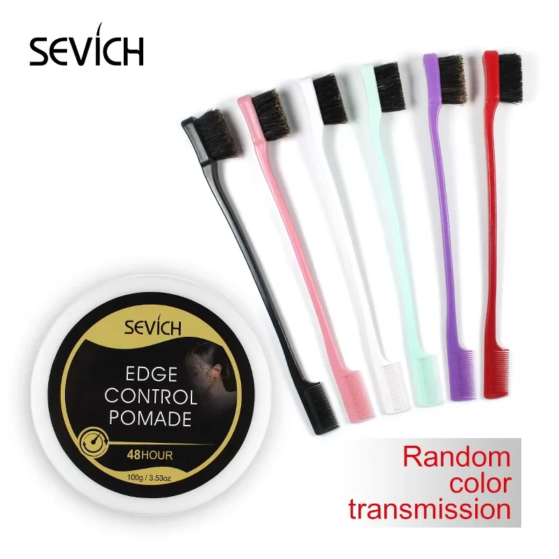 SEVICH Quality Hair Styling Wax Hot Selling Strong Natural Care Product Custom Edge Control And Brush Hold Logo