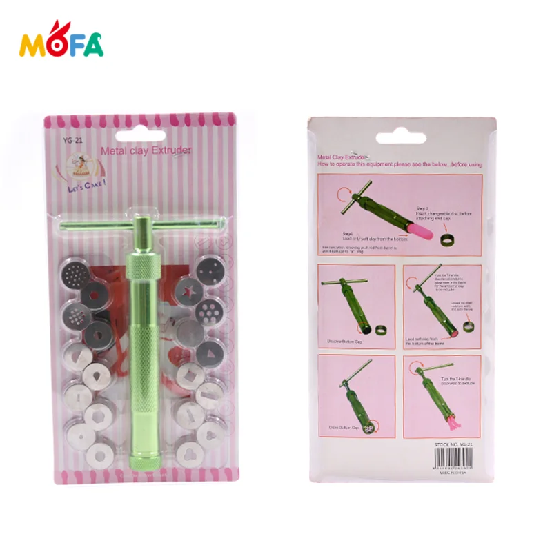 Hot Sale New Style Metal Clay Extruder / Clay Gun Tool / Clay Tool Kit pottery tools clay