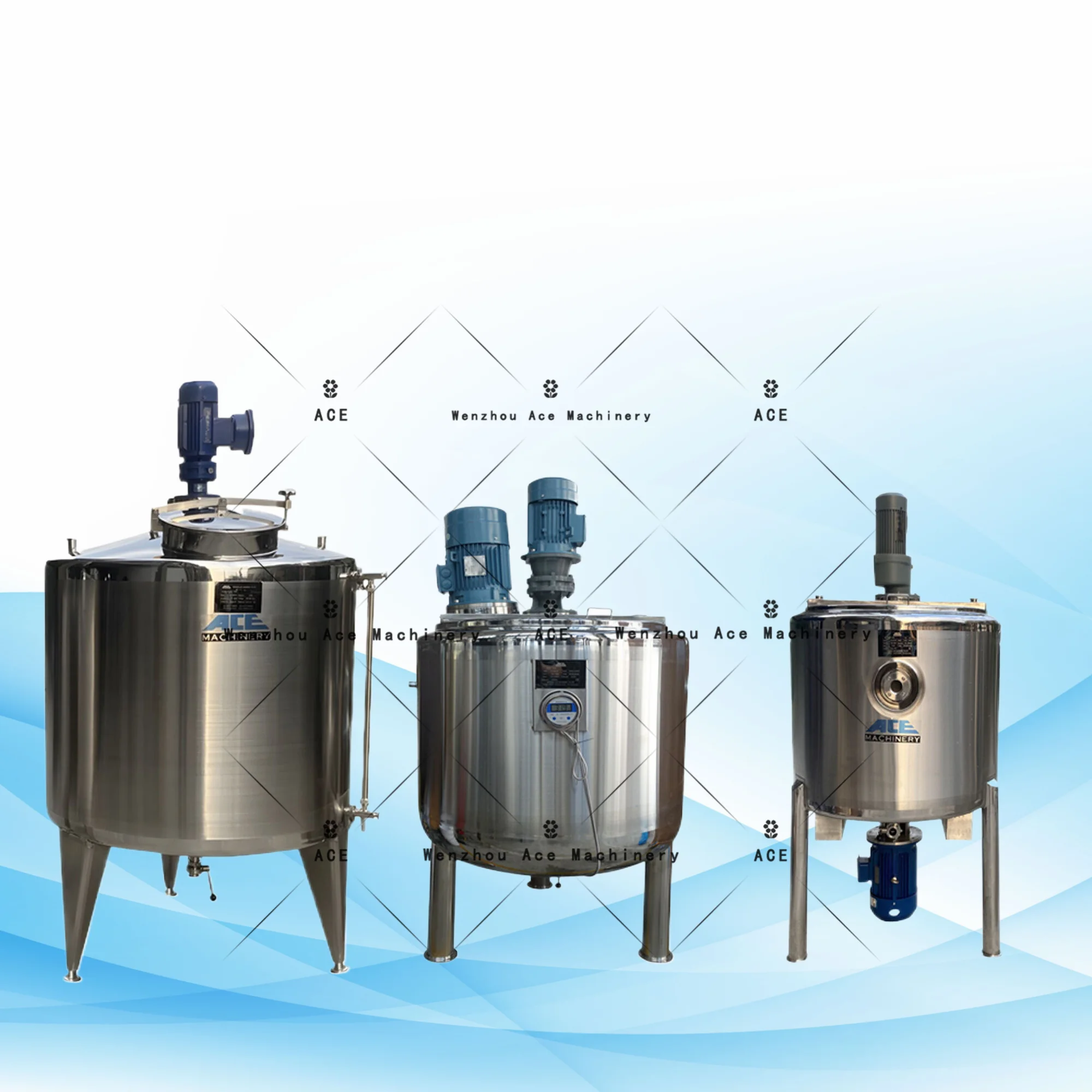 Stainless Steel Vacuum Stirring Mixing Tank With Homogenizer And Emulsifier For Chemical And Lotion Production