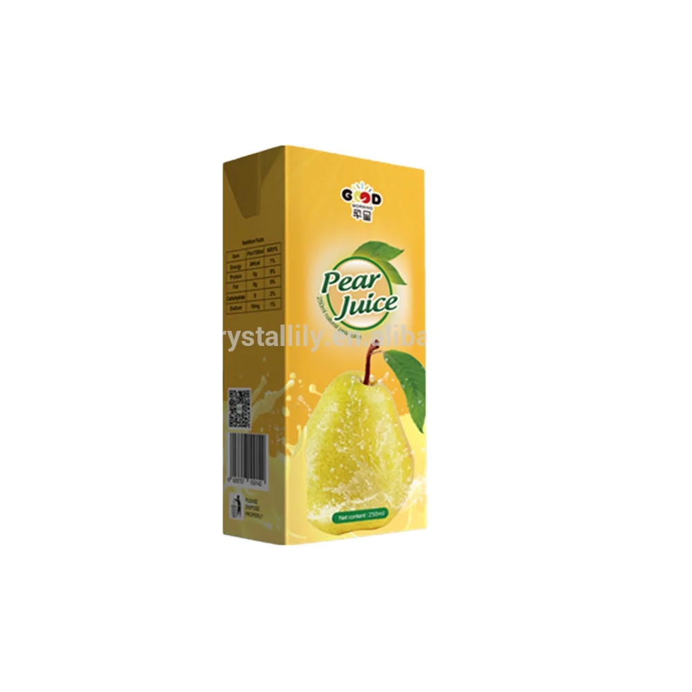 
paper box pack juice drink HACCP BRC HALAL Certification fruit juice drink 250ml 