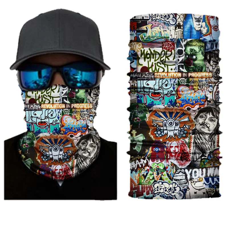 Wholesale Custom Logo Cycling Multifunctional Headwear Seamless Tube Scarf Neck Gaiter Bandana