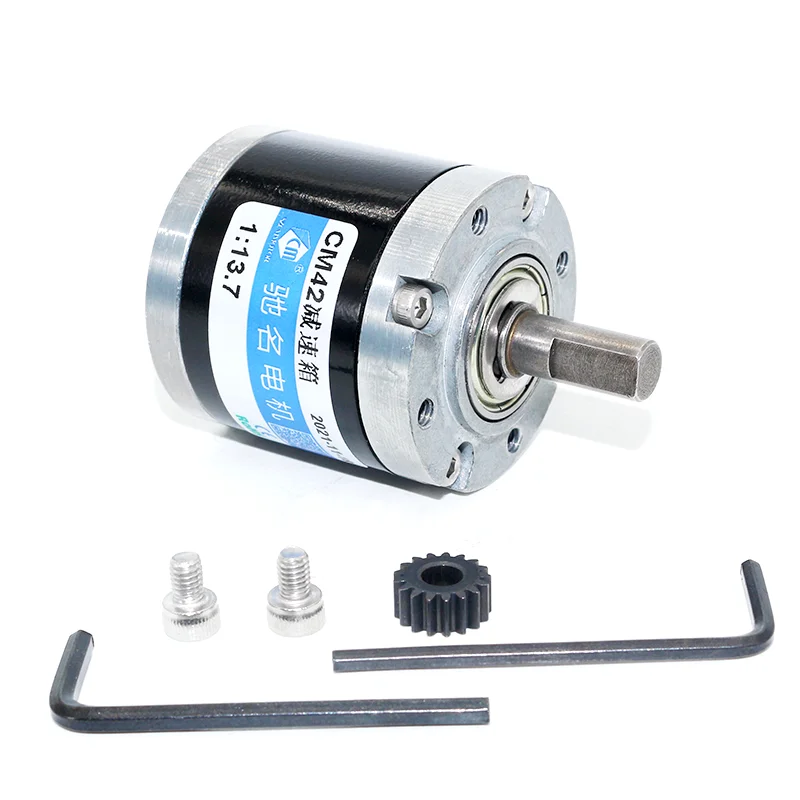42MM  gear motor dc 12v  reducer precision gearbox all metal variable speed large torque can be equipped with 775 motor