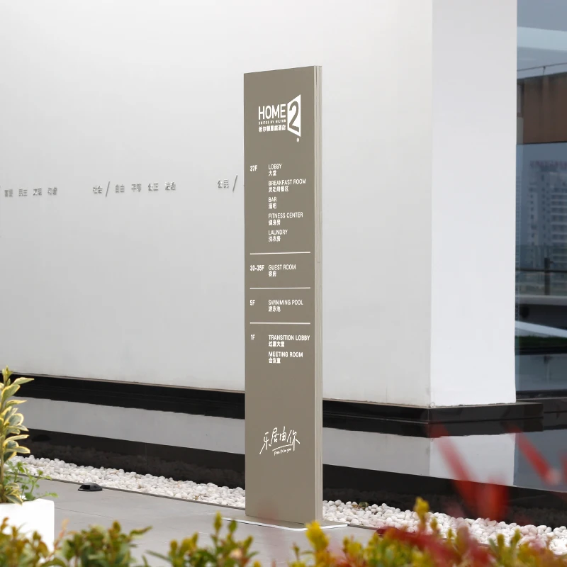 Message pylon signs shopping mall  information guide signShopping Mall Wayfinding Sign  Road Guide Sign for Indoor Use-for Sale