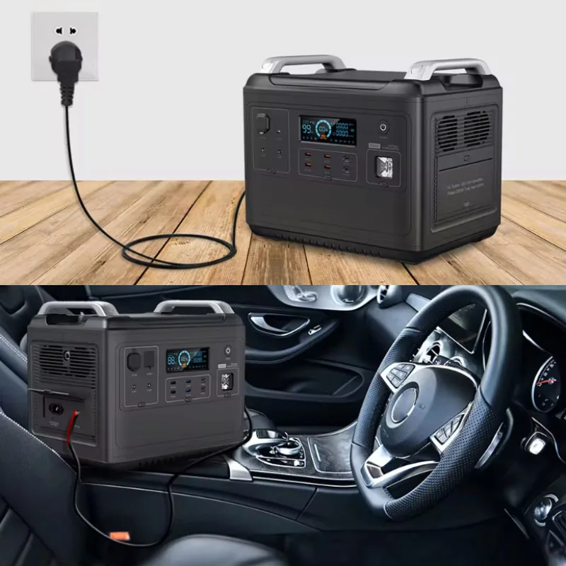 2000W/2048Wh  portable power station with solar panel for sale home energy storage battery