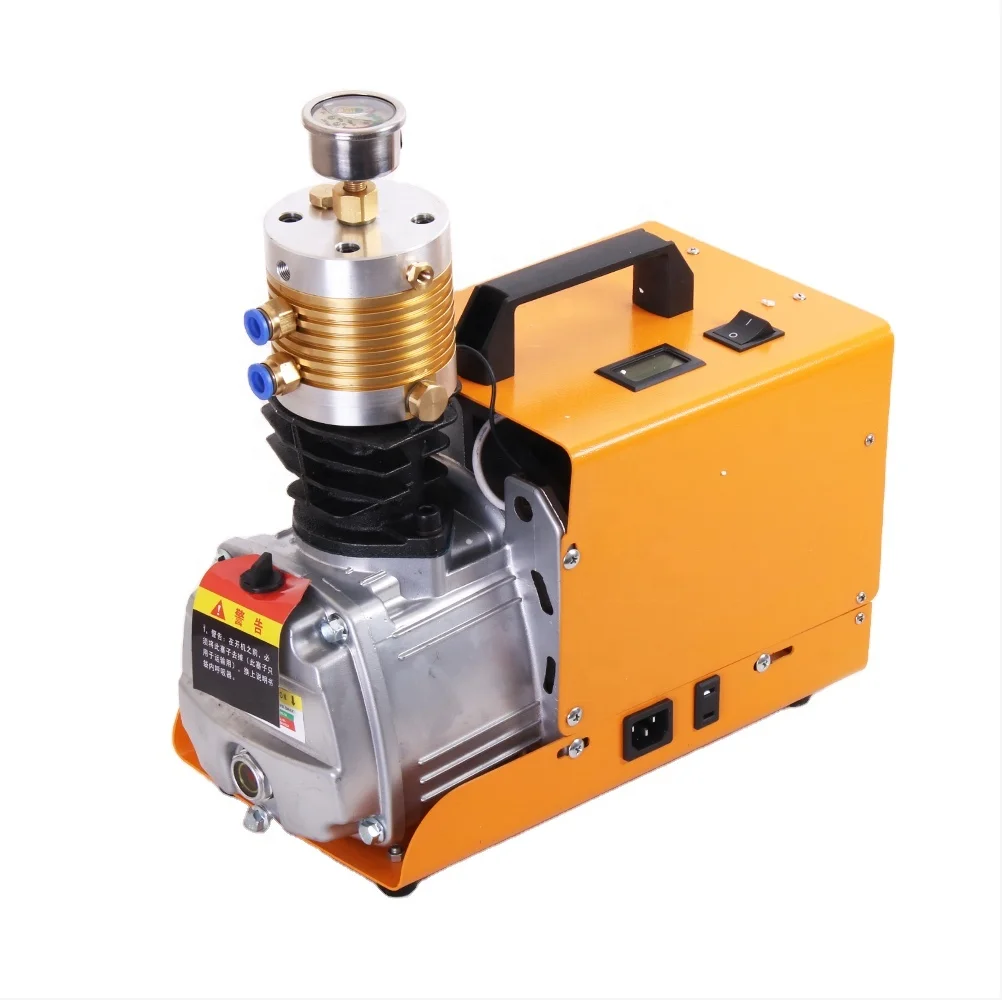 portable high pressure 220V AC air compressor scuba diving air compressor pcp pump 4500 psi