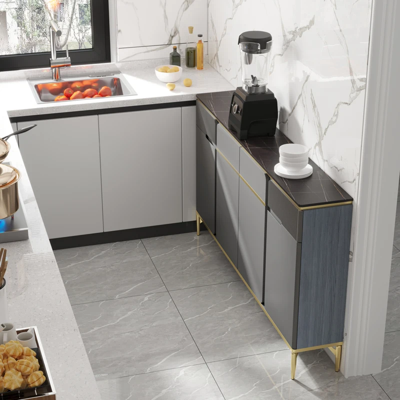 Factory Price Customizable Home Furniture Solid Wood Modern Sideboard Buffet Cabinet