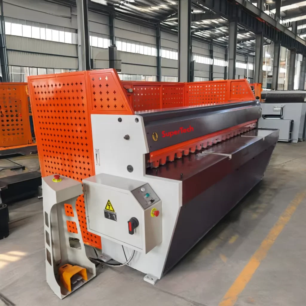SuperTech Fully Automatic Guillotine Shears Mechanical Precision Construction Shearing Machines with Core Motor Gear Components