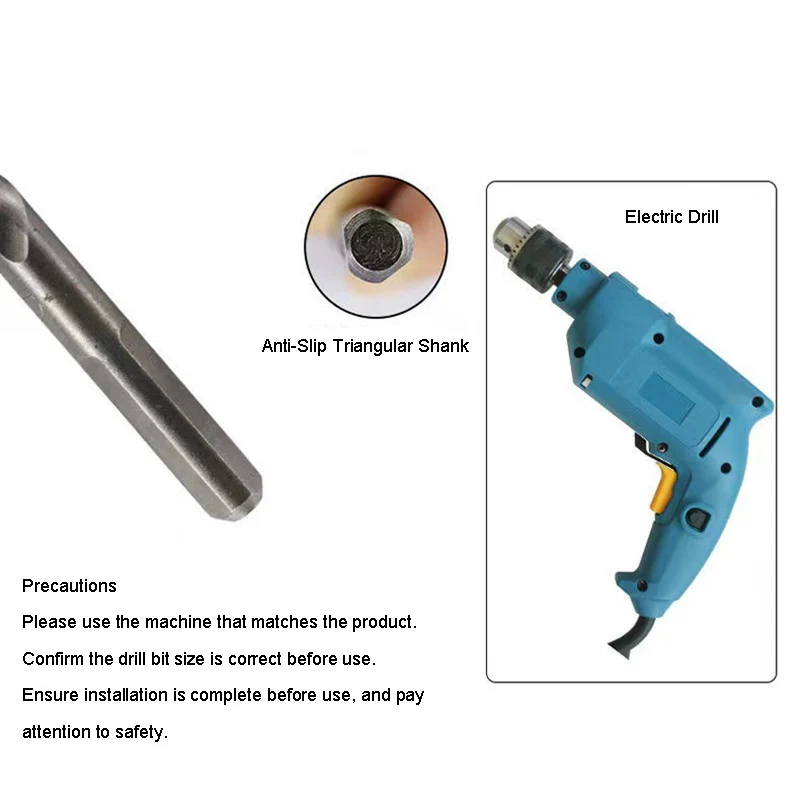 3-16mm Tungsten Carbide Tip Alloy Shank Masonry Drill Bit for Brick Tile