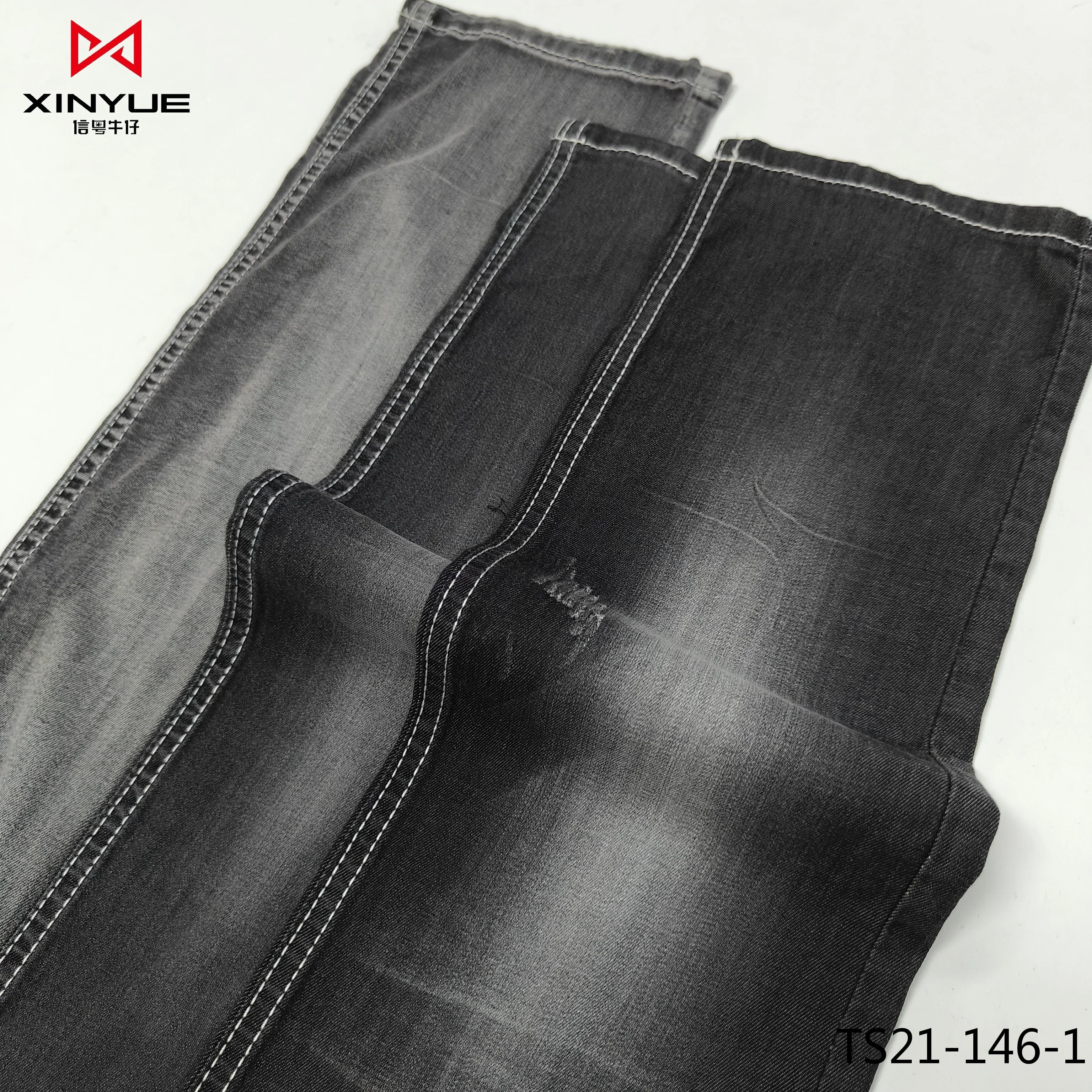 Fabric Elastane Denim Cotton Polyester High Quality Durable Denim for Crocs Tricot Woven Custom Denim Fabric Printing YARN DYED