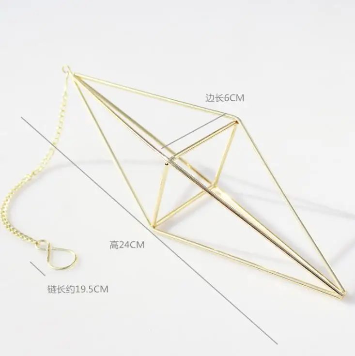 Четырехсторонняя угловая Подвесная подставка для цветов из кованого железа, кронштейн для алмазного искусства, цветочный горшок для растений