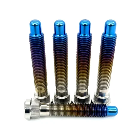 Japanese car Titanium Wheel Studs Grade 5 Titanium Ti6Al4V Extended Bolts