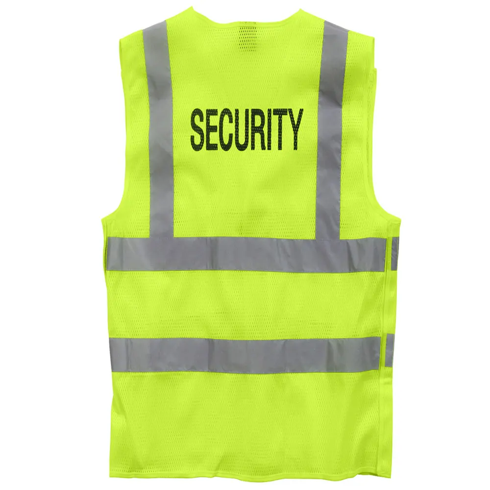 Hi Visibility Reflective Mesh Safety Vest With Reflective Strips Construction Work Vest Quality Standard Safety Workers Vest